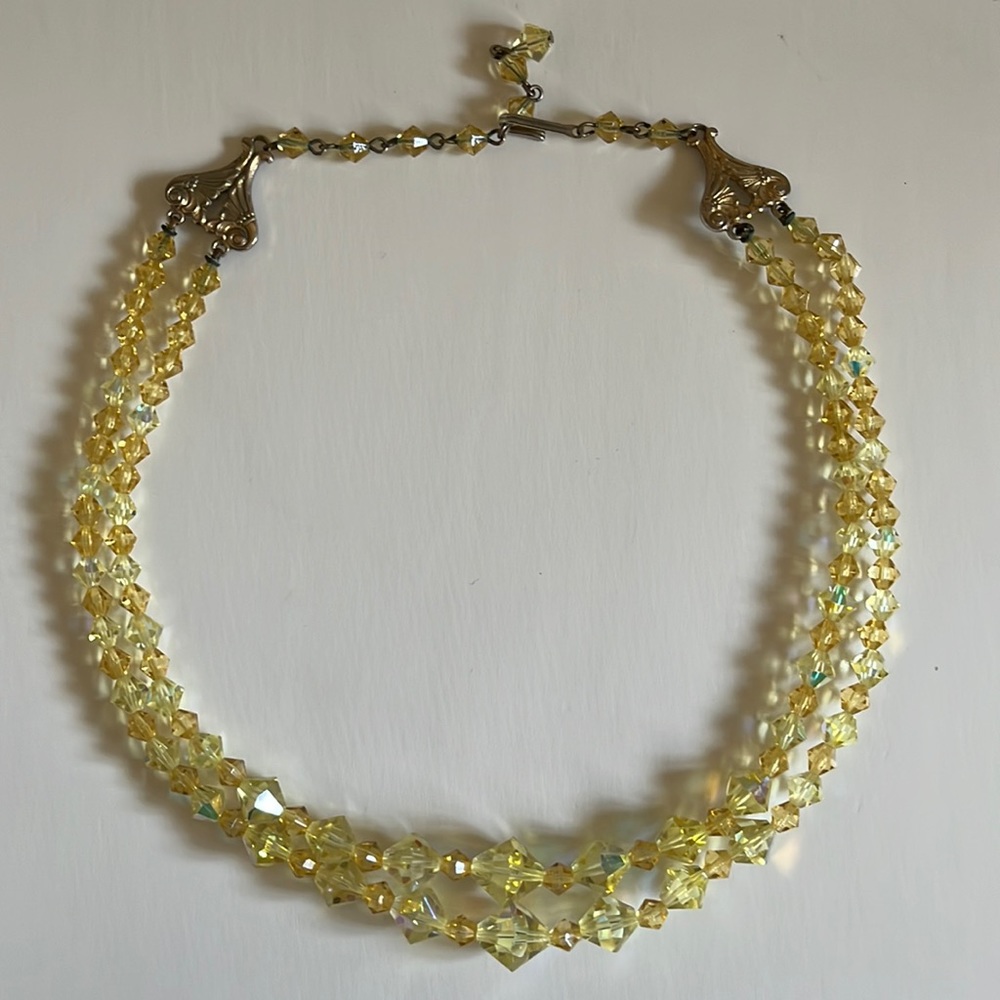 Vintage Czech Crystal Necklace